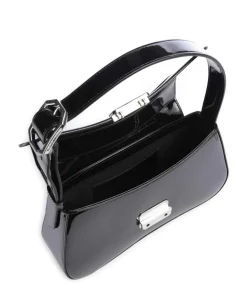 Cassandra Schultertasche Lederimitat schwarz