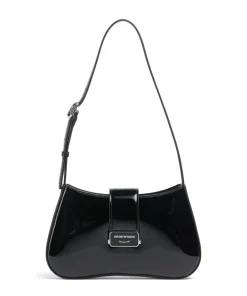 Cassandra Schultertasche Lederimitat schwarz