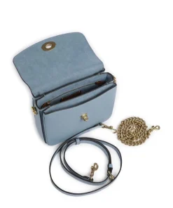 Cassie 19 Umhängetasche genarbtes Leder hellblau