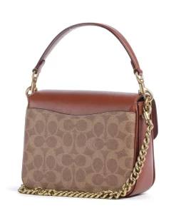 Cassie 19 Umhängetasche Leder, Canvas braun