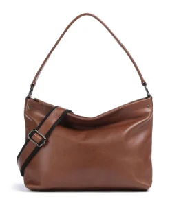 Caugio Beuteltasche fein genarbtes Rindsleder cognac
