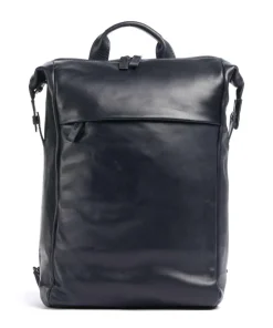 Caugio Laptop-Rucksack 13″ fein genarbtes Rindsleder dunkelblau