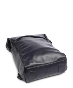 Caugio Laptop-Rucksack 13″ fein genarbtes Rindsleder dunkelblau