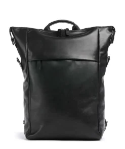 Caugio Laptop-Rucksack 13″ fein genarbtes Rindsleder schwarz