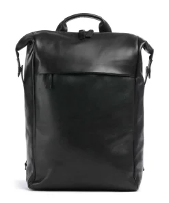 Caugio Laptop-Rucksack 13″ fein genarbtes Rindsleder schwarz