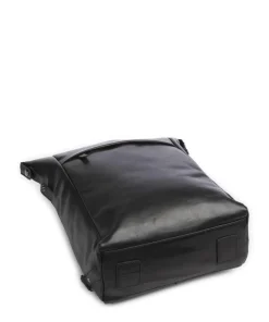 Caugio Laptop-Rucksack 13″ fein genarbtes Rindsleder schwarz
