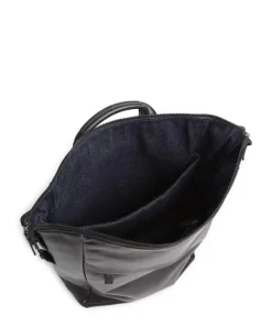 Caugio Laptop-Rucksack 13″ fein genarbtes Rindsleder schwarz