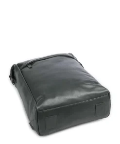Caugio Laptop-Rucksack 13″ fein genarbtes Rindsleder dunkelgrün