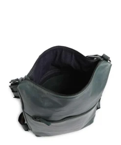 Caugio Rucksack-Tasche fein genarbtes Rindsleder dunkelgrün