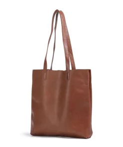 Caugio Shopper fein genarbtes Rindsleder cognac