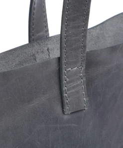 Caugio Shopper fein genarbtes Rindsleder blaugrau