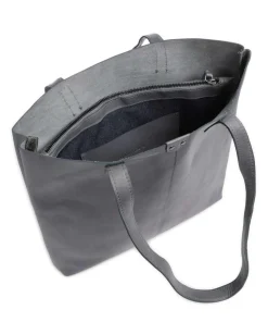 Caugio Shopper fein genarbtes Rindsleder blaugrau