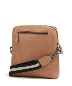 Caugio Umhängetasche 10″ fein genarbtes Rindsleder hellbraun