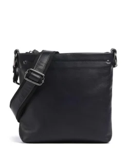 Caugio Umhängetasche fein genarbtes Rindsleder dunkelblau