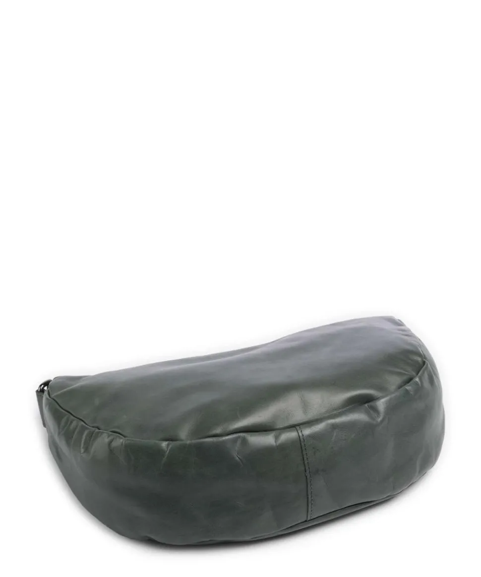 Caugio Umhängetasche fein genarbtes Rindsleder dunkelgrün