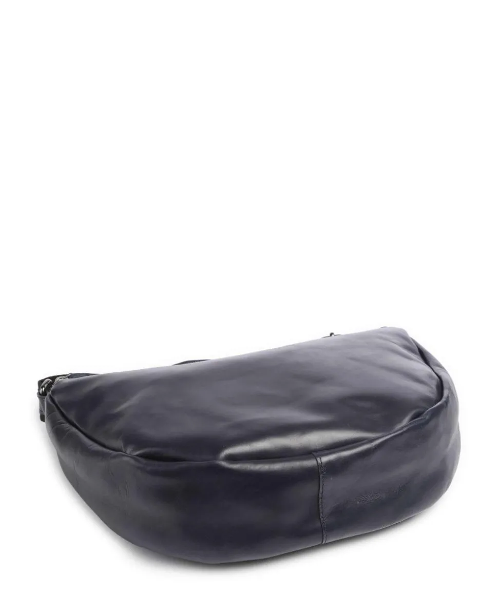 Caugio Umhängetasche fein genarbtes Rindsleder dunkelblau