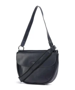 Caugio Umhängetasche fein genarbtes Rindsleder dunkelblau