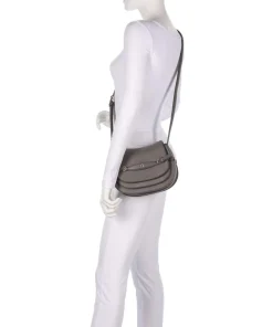 Cavallo S Umhängetasche genarbtes Rindsleder dunkelgrau