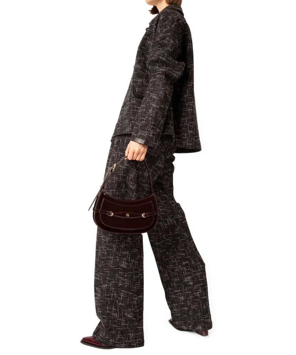 Cavallo XS Schultertasche Lackleder bordeaux