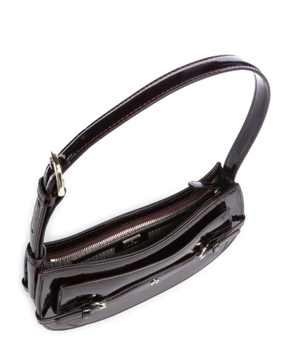 Cavallo XS Schultertasche Lackleder bordeaux