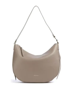 C-Easy Beuteltasche genarbtes Leder taupe