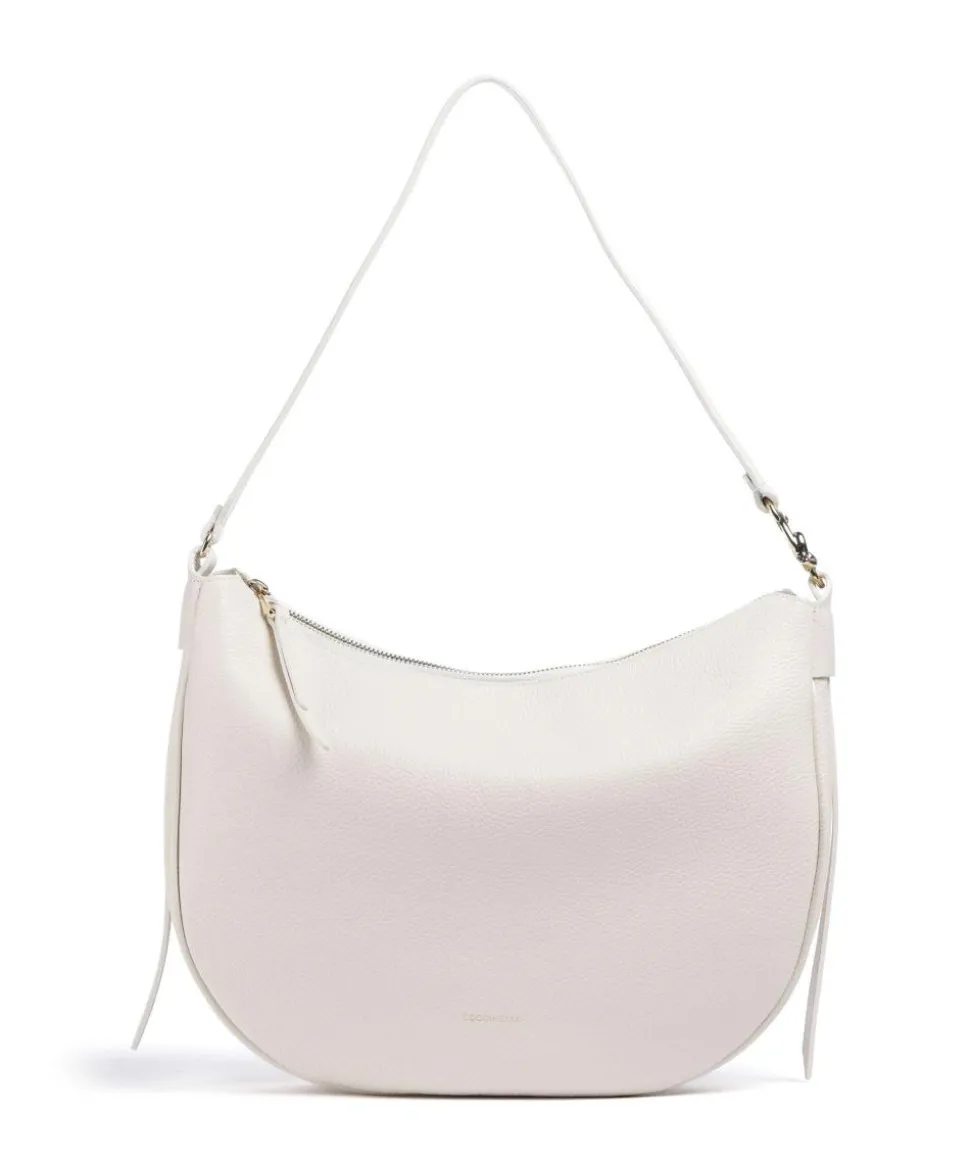 C-Easy Beuteltasche genarbtes Leder weiß