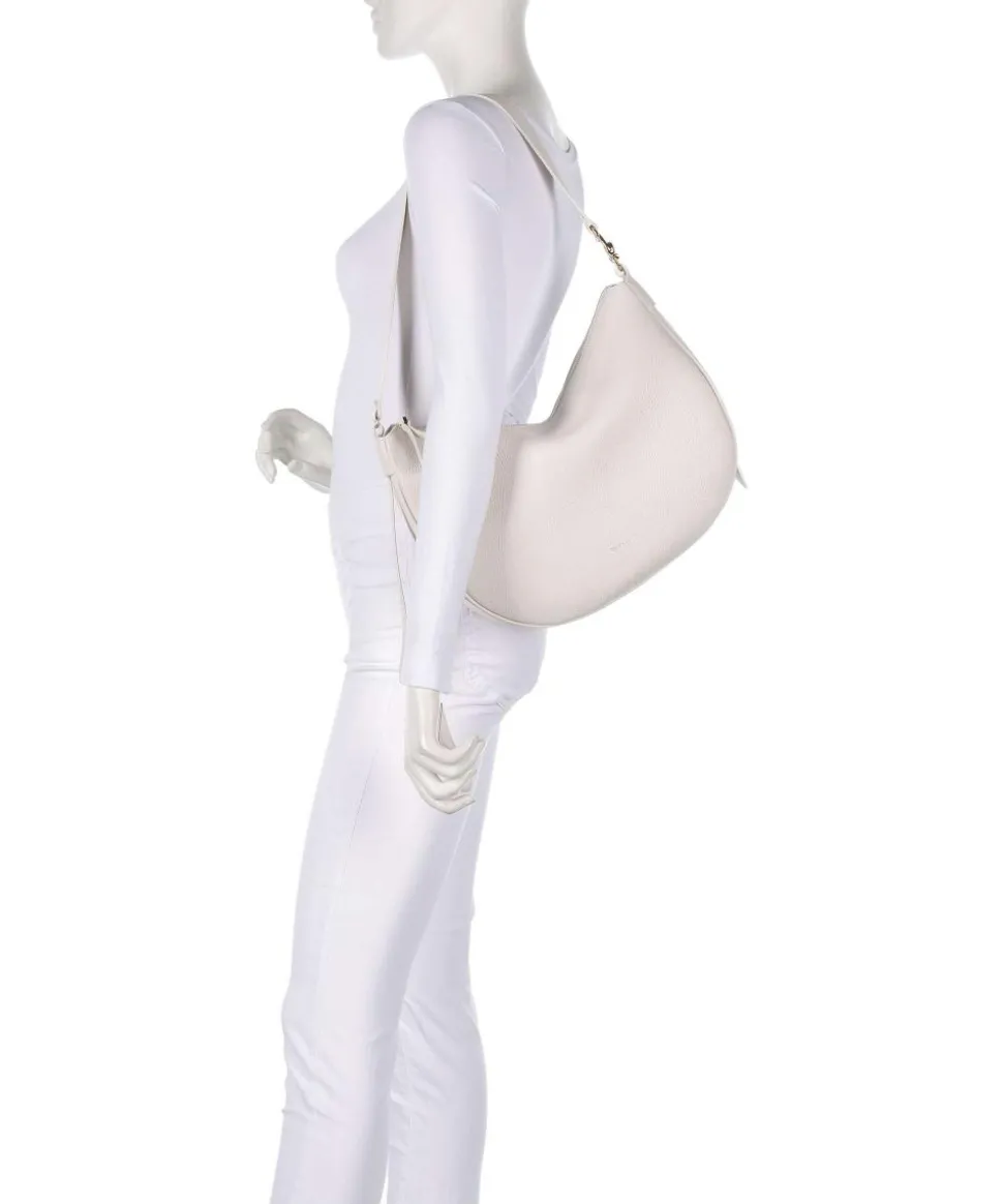 C-Easy Beuteltasche genarbtes Leder weiß