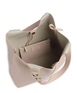 C-Easy Beuteltasche genarbtes Leder beige