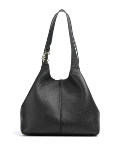 C-Easy Beuteltasche genarbtes Rindsleder schwarz