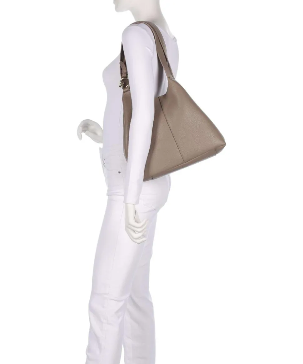 C-Easy Beuteltasche genarbtes Rindsleder taupe