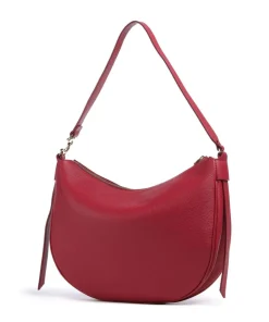 C-Easy Beuteltasche genarbtes Leder rot