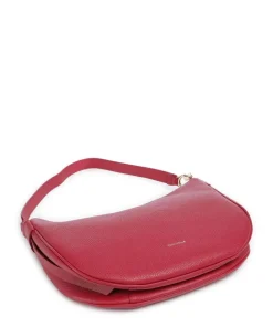 C-Easy Beuteltasche genarbtes Leder rot