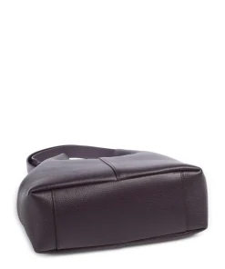 C-Easy Beuteltasche genarbtes Rindsleder pflaume