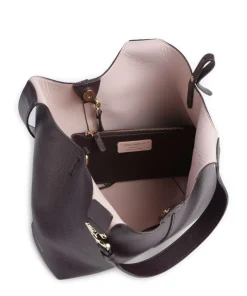 C-Easy Beuteltasche genarbtes Rindsleder pflaume