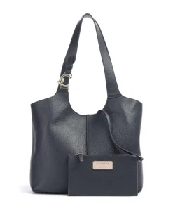 C-Easy Beuteltasche genarbtes Rindsleder navy