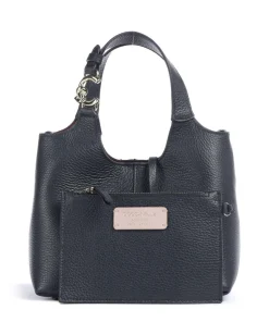 C-Easy Handtasche genarbtes Leder navy