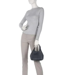 C-Easy Handtasche genarbtes Leder navy