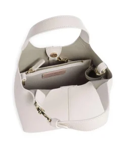 C-Easy Handtasche genarbtes Leder weiß