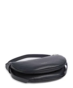 C-Easy Schultertasche genarbtes Leder navy