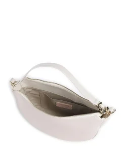 C-Easy Schultertasche genarbtes Leder weiß