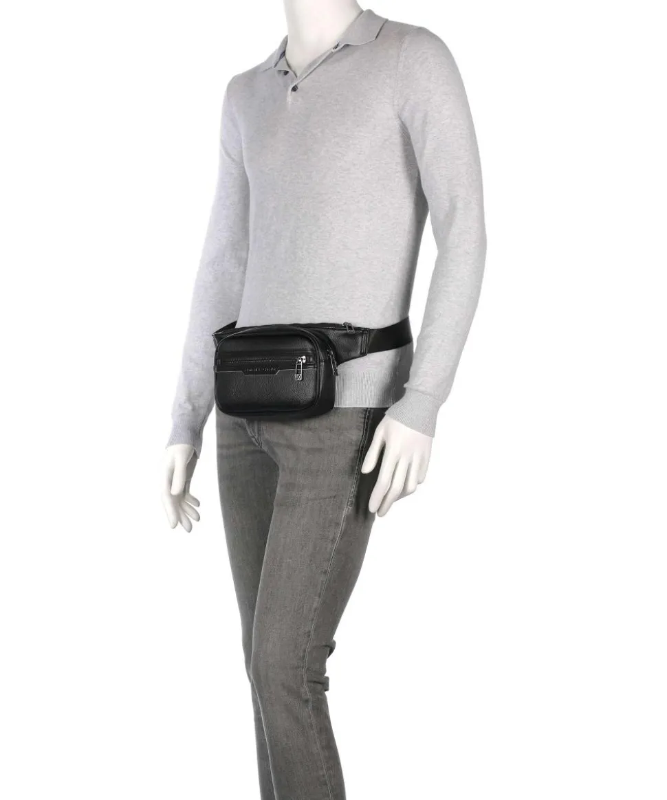 Cedric Gürteltasche Lederimitat schwarz