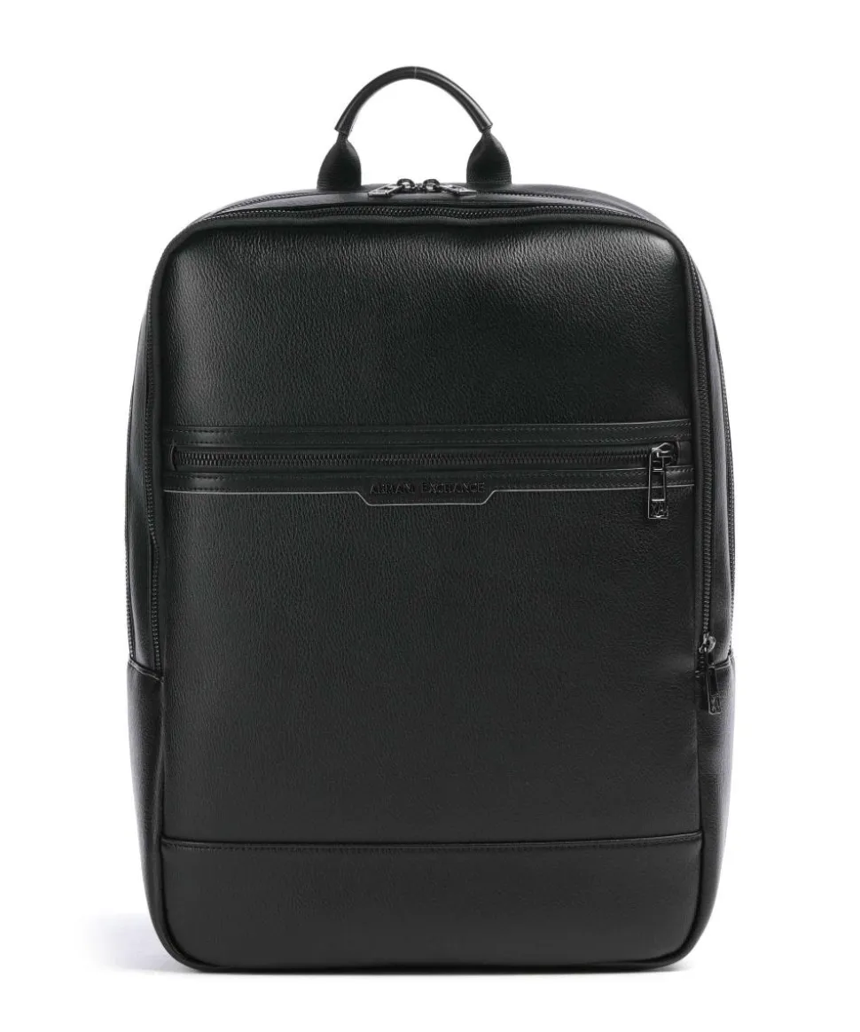 Cedric Rucksack 14″ Lederimitat schwarz