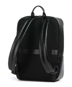 Cedric Rucksack 14″ Lederimitat schwarz