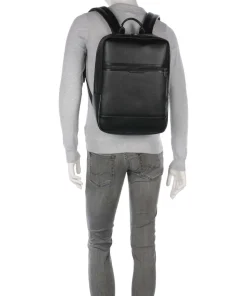 Cedric Rucksack 14″ Lederimitat schwarz