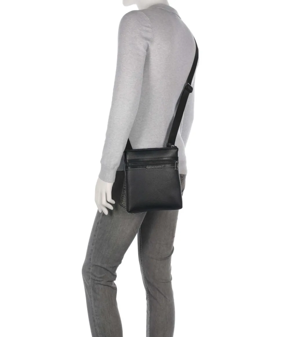 Cedric Umhängetasche Lederimitat schwarz