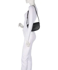 Cerelia Schultertasche Lederimitat schwarz