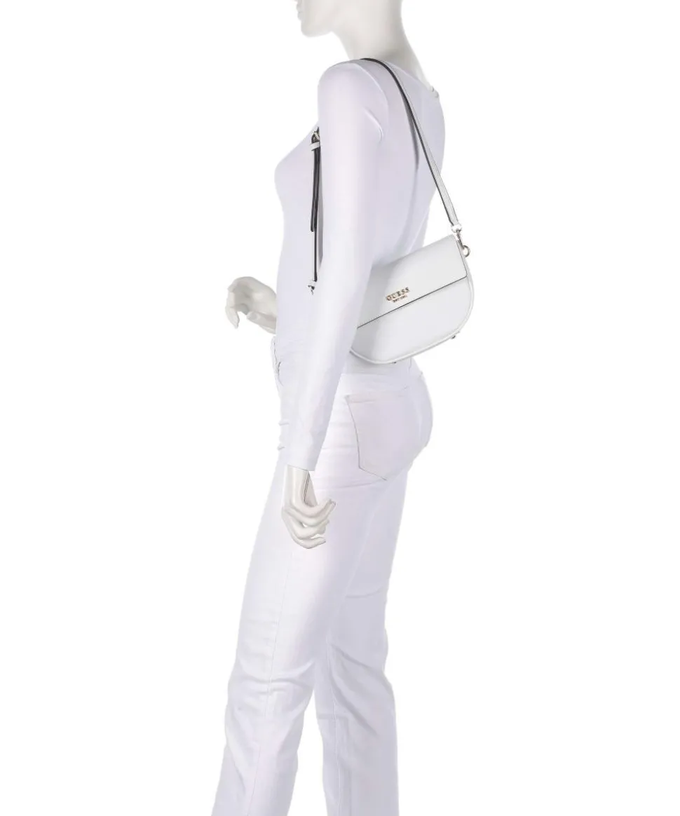 Cerelia Schultertasche Lederimitat weiß