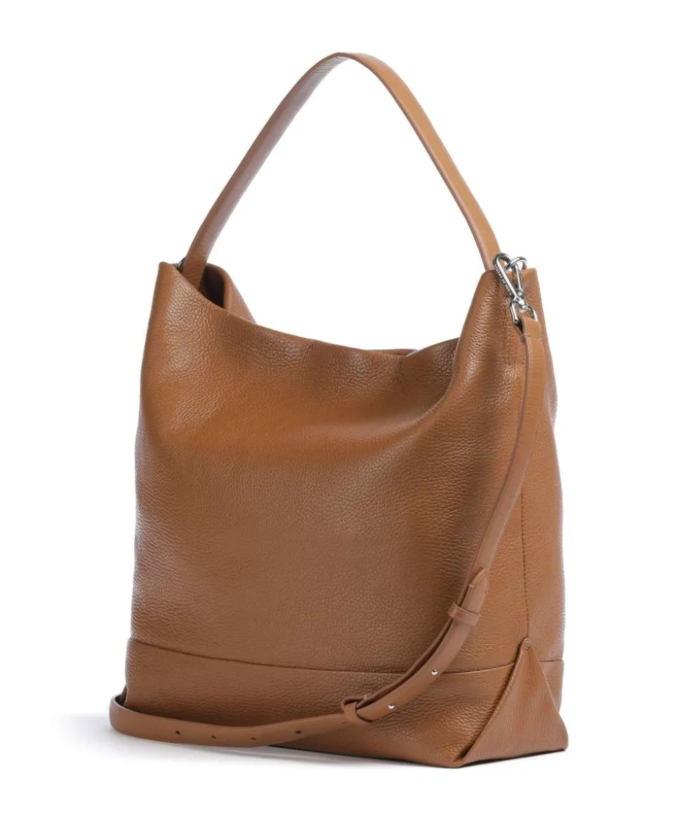 Cesano Beuteltasche 15″ fein genarbtes Rindsleder braun