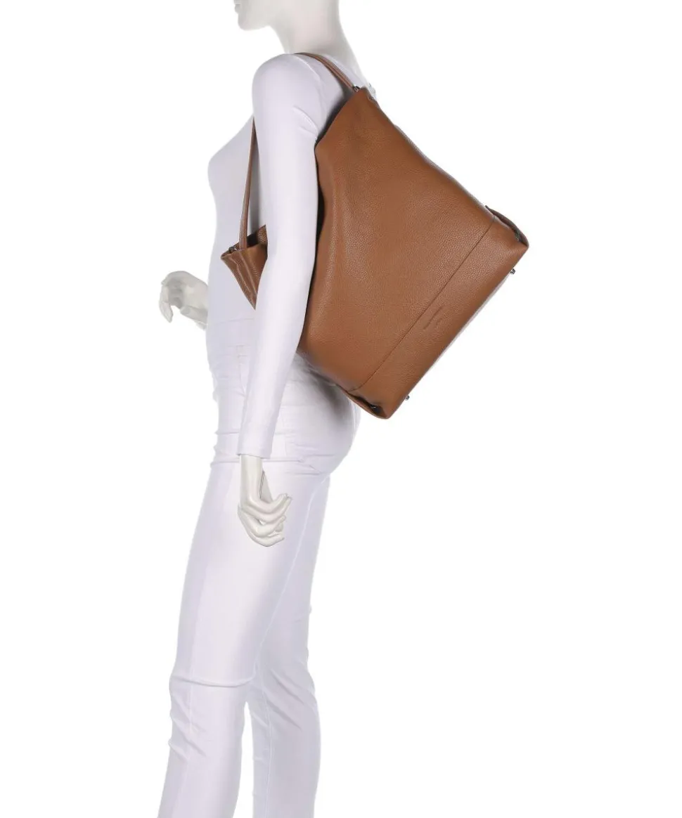 Cesano Beuteltasche 15″ fein genarbtes Rindsleder braun