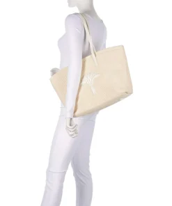 Cestino Chiaro Suna Shopper Kunststoff elfenbein